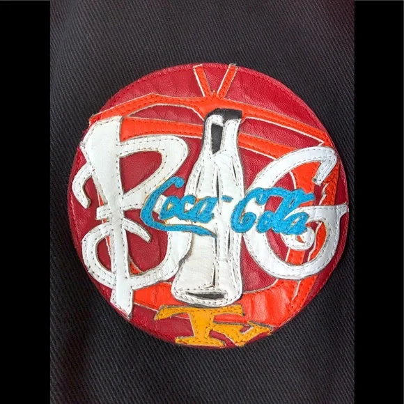 Jeff Hamilton Men's MulticolorVintage Coca Cola TV Jacket Sz XL